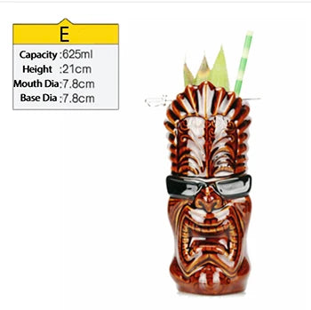 Tassen Gesicht Tiki Tassen Cocktail